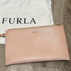 Furla Leather Clutch Wristlet